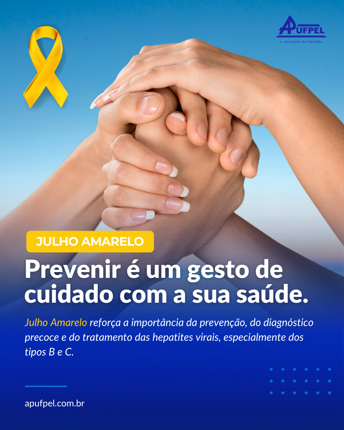 Julho Amarelo reforça a importância da prevenção às hepatites virais - APUFPEL