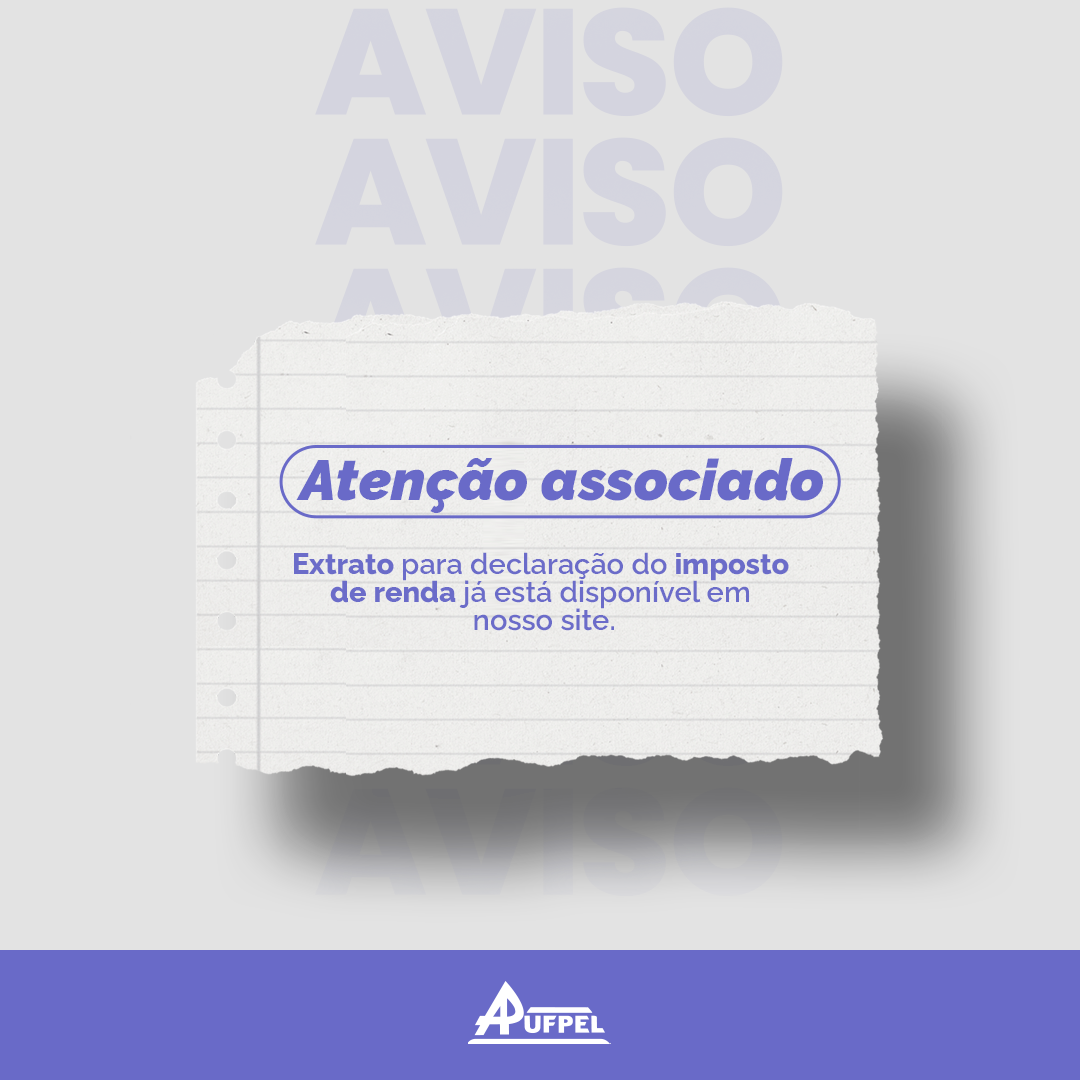 Extrato para declaração do Imposto de Renda - APUFPEL