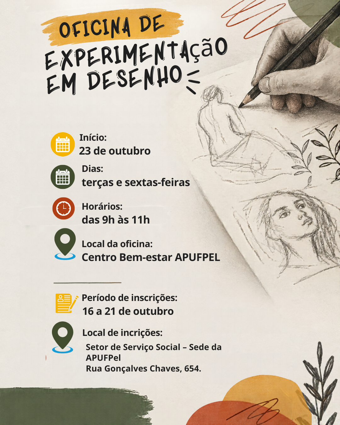 Oficina de Experimentação em Desenho - APUFPEL