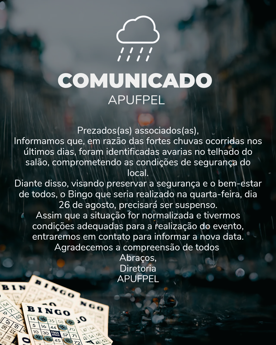 Comunicado APUFPEL  - APUFPEL
