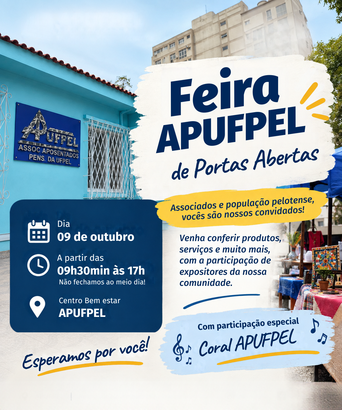 Feira APUFPEL de Portas Abertas acontece no dia 9 de outubro - APUFPEL