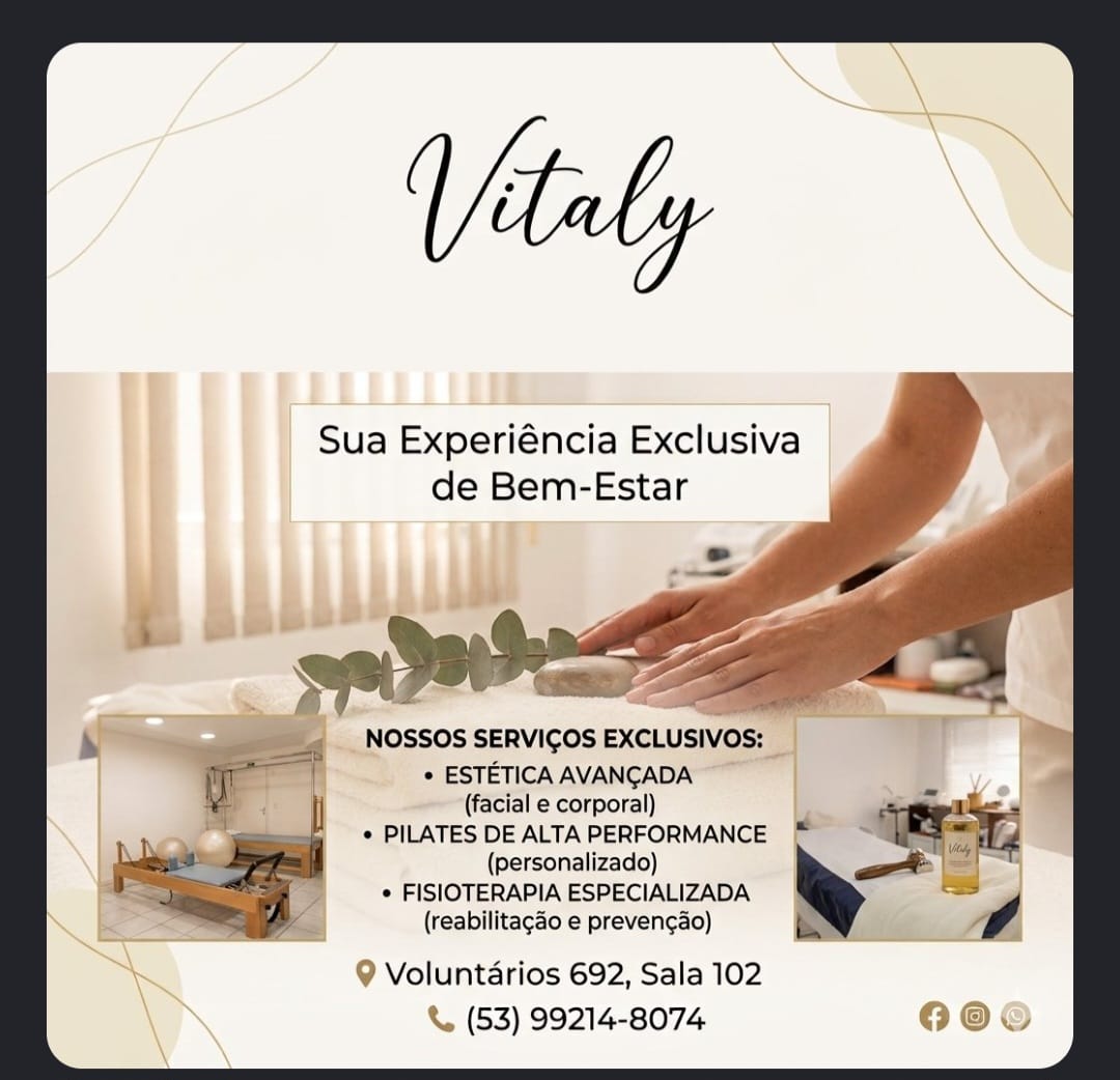 Convênio APUFPel: Vitaly Estética, Pilates e Fisioterapia - APUFPEL
