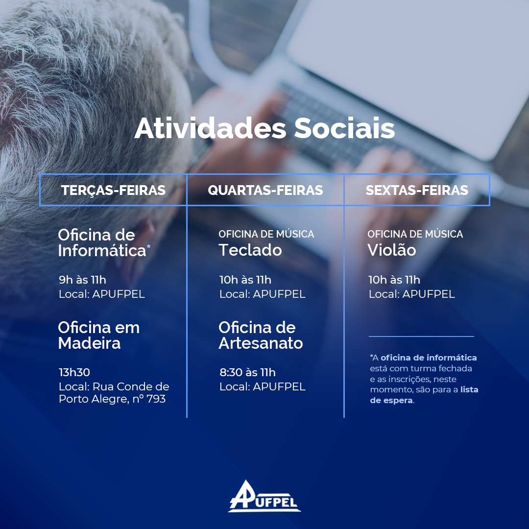 Atividades sociais - APUFPEL