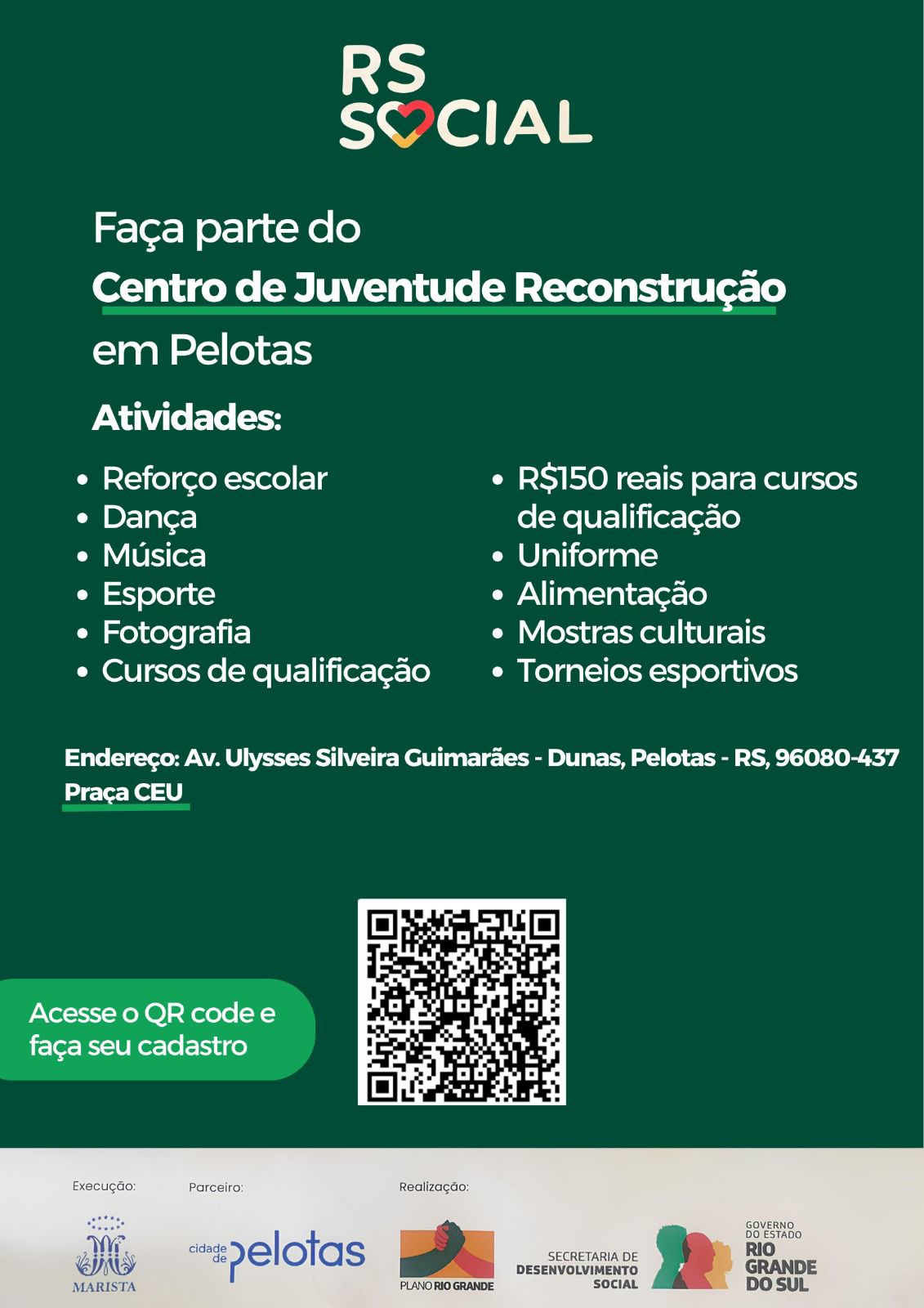 APUFPel divulga oportunidade para jovens de Pelotas - APUFPEL