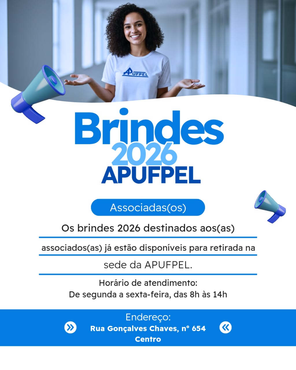 Brindes 2026 | APUFPEL - APUFPEL