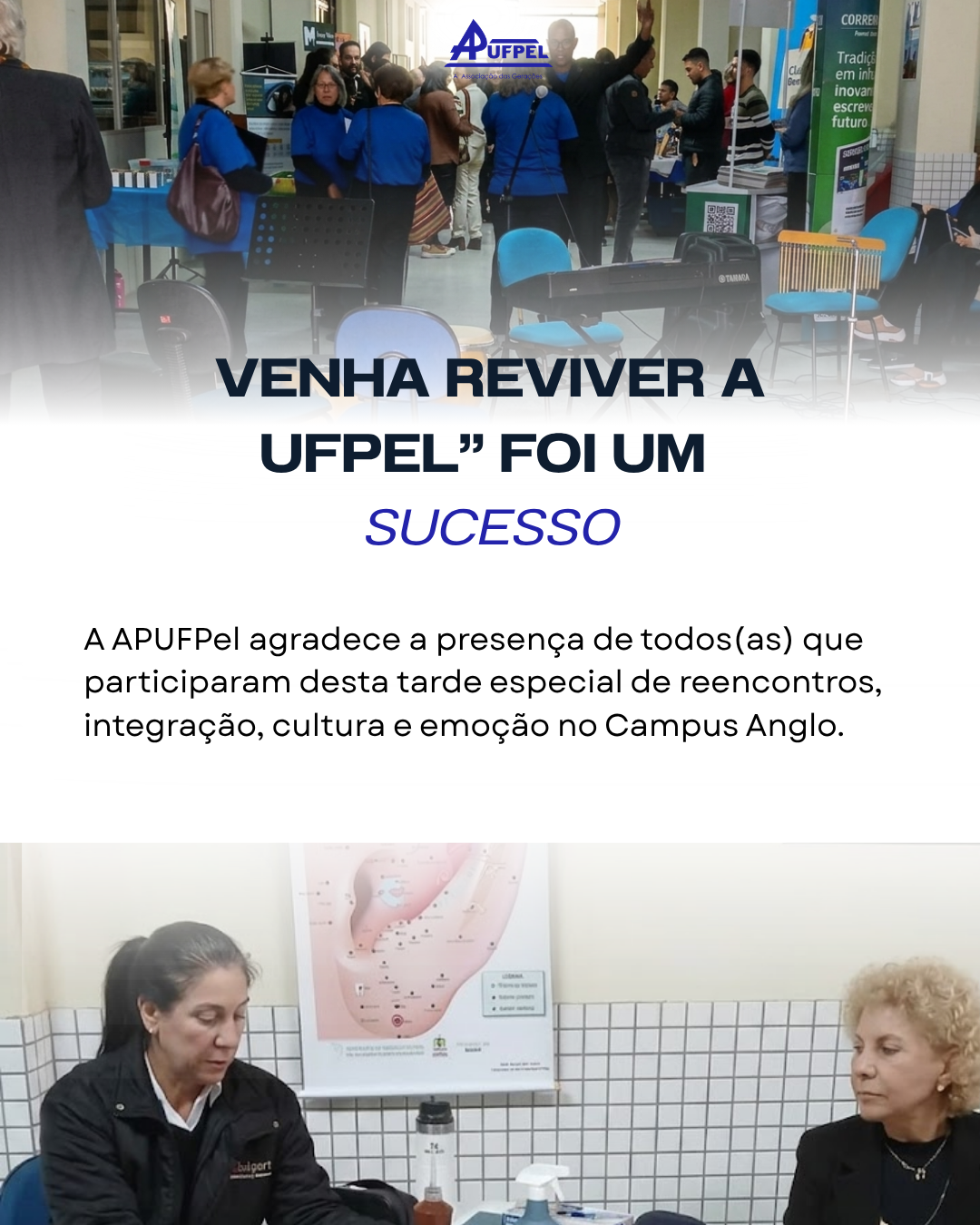 Evento “Venha Reviver a UFPel” reúne associados(as) aposentados(as) no Campus Anglo - APUFPEL