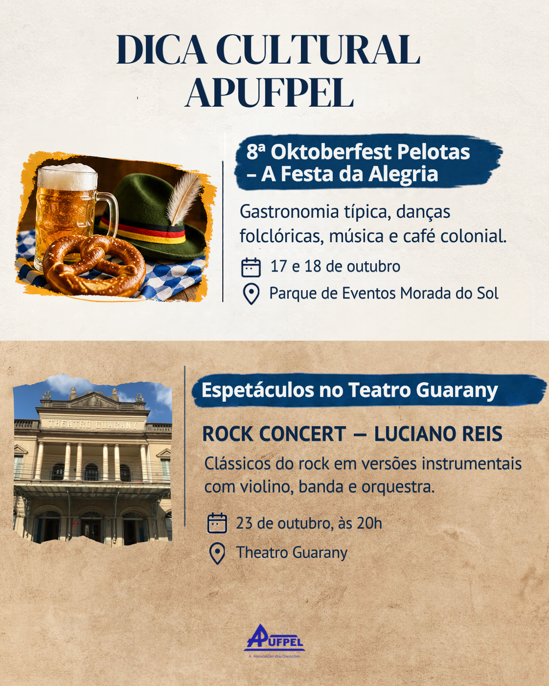 Dica Cultural APUFPel: Oktoberfest Pelotas e Rock Concert - APUFPEL