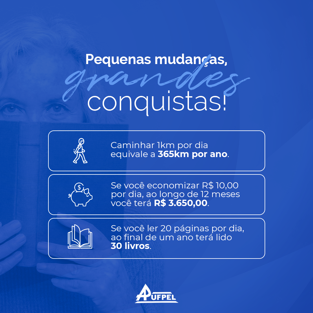 Pequenas mudanças, grandes conquistas - APUFPEL