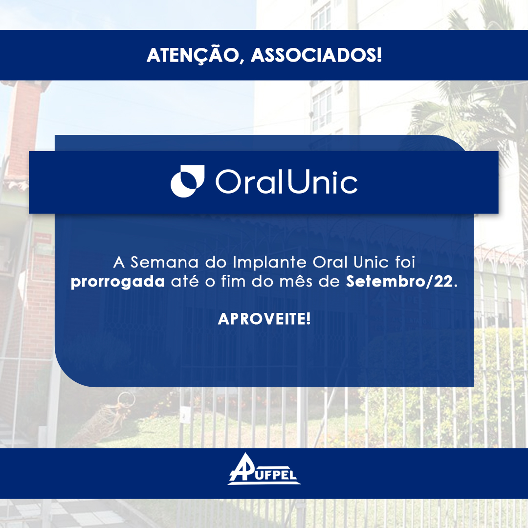 Semana do Implante prorrogada - APUFPEL